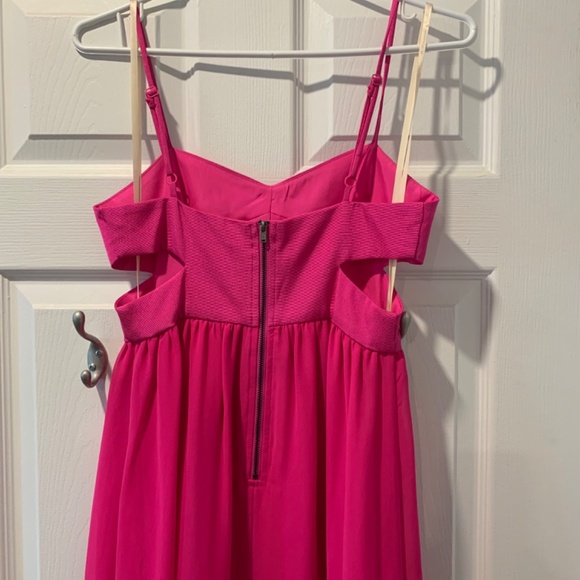 High-low fuchsia dress bcbg - Picture 2 of 5